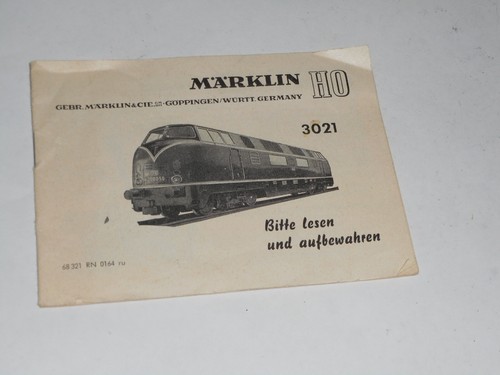 Marklin 3021 V200 Diesel Loco V.9-'65. 3 rail AC analogue. VGood cond. HO.Boxed - Picture 10 of 15