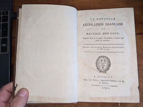 libro antiguo-La nueva legislación francesa: órdenes militares ... - 1792 - Imagen 4 de 21