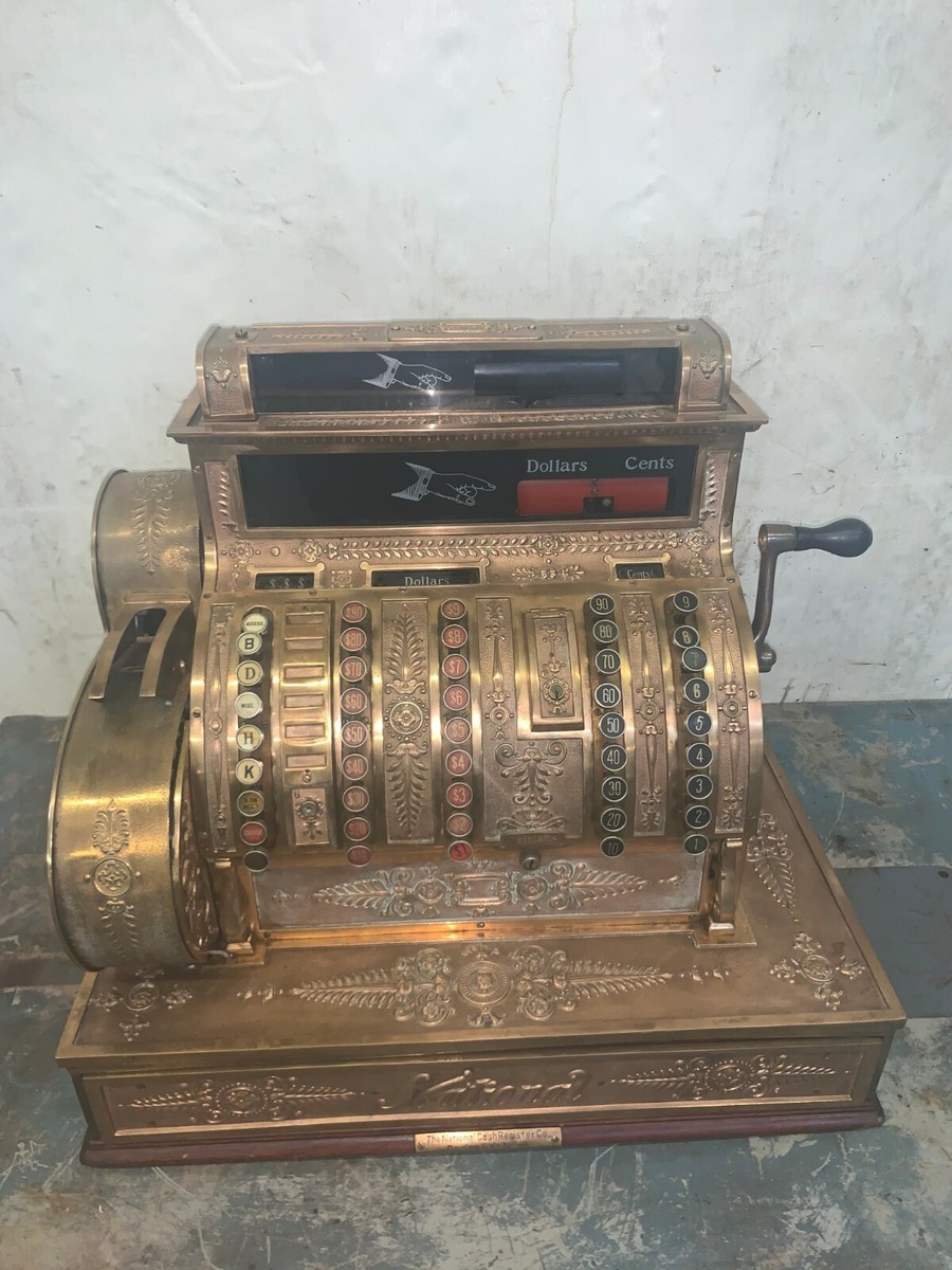 NATIONAL CASH REGISTER , BRASS , MODEL 452 , 665186 | eBay