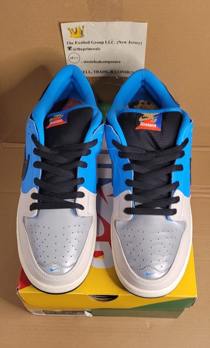 NEW Nike Dunk Low Pro SB QS x Instant Skateboards Blue Size