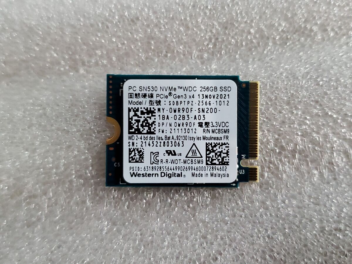 Western Digital SN530 256GB Windows 11 2230 NVMe SSD Western Digital SN530 256GB Windows 11 2230 NVMe SSD