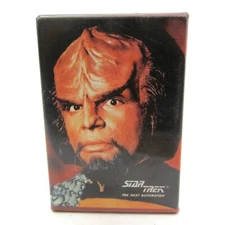 Star Trek Next Generation STNG Worf Pin Vintage 1991