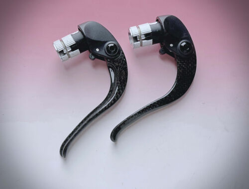 Campagnolo Record BAR END LEVE FRENO CRONO TT Carbon Brake Levers time trial no - Foto 9 di 9