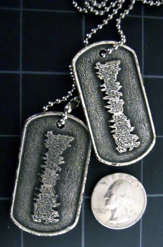 Cradle of Filth Dog Tags NEW Official Midian 2002 Vintage Necklace Dani Jewelry - Picture 3 of 6