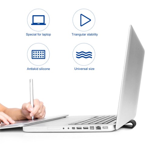 Laptop Stand Travel Office Vertical for Desk Computer Holder Angled Vent - Afbeelding 12 van 12
