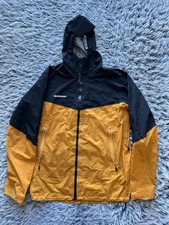 Mammut Jacket Mens Medium Yellow Convey Tour HS Gore-Tex Waterproof Hooded