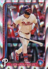 KYLE SCHWARBER TOPPS CHROME RAYWAVE REFRACTOR PHILADELPHIA PHILLIES #31 2025 25