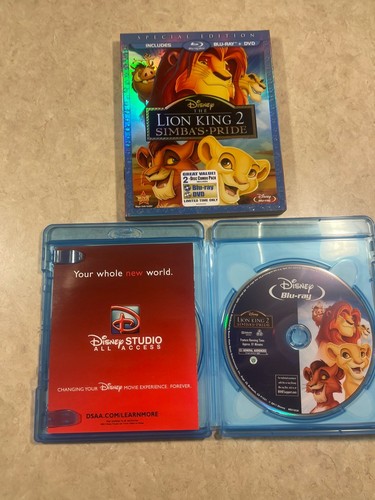 Special Edition Disney The Lion King 2 Simba's Pride Blu-Ray+DVD+Code+ Slipcover - Imagen 3 de 6