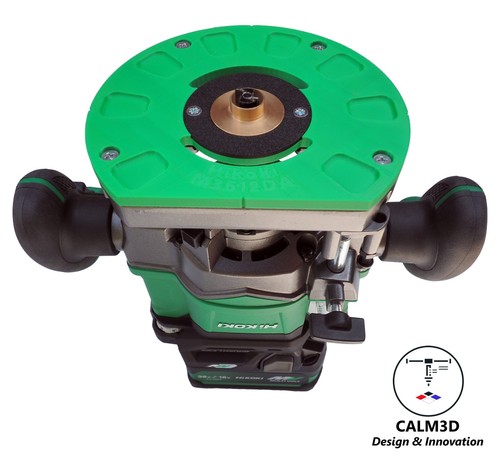 Hikoki M3612DA Plunge Router Sub-Base for 60mm & 35mm Bushes - INC P&P - Picture 13 of 14