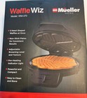 Mueller WM-370 Waffle Wiz 5 Heart Waffle Maker Iron Adjustable Non Stick Black