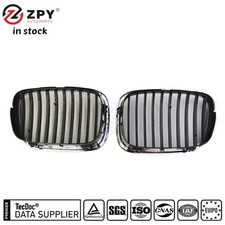 Front Chrome Black Grille Grill For E39 5-series 525 530 535 540 M5 97-03