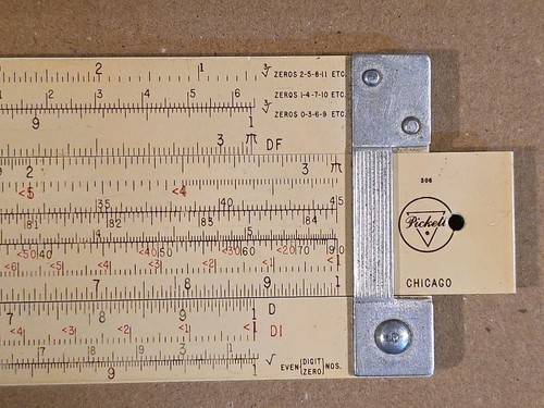 1959 Pickett Model N4-T Slide Rule Vector-Type Log Dual-Base Speed Rule W/ Case - Picture 3 of 8