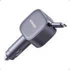 Anker Chargeur Voiture USB-C 75W Adaptateur Câble Rétractable Intégré pour iPhone 16/Mac