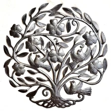 Haitian Metal Tree of Life Wall Art | Fair Trade Recycled Steel