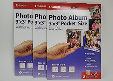 Lot of 3: Canon Create Your Own Photo Album 3x3 Pocket Size Kit NEW (NOS) Sealed