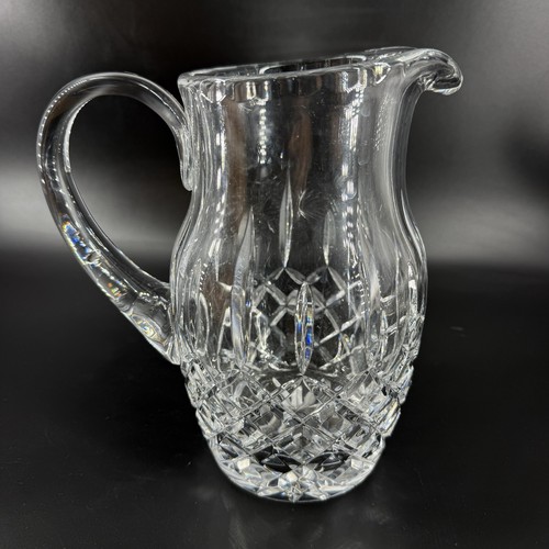 Waterford Kristall Lismore Wasserkrug Vintage handgeschliffen Irland unsigniert 7 Zoll