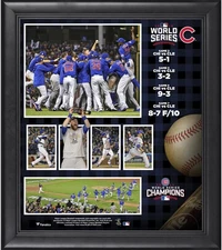 Chicago Cubs 2016 MLB World Series Champs Framed 15x17 Collage