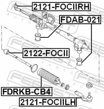 ✅Für FEBEST 2122-FOCII TIE ROD FORD FOCUS CB4 2008-2011 EU  ⭐Top-Verkäufer⭐