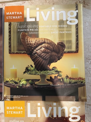 4X THANKSGIVING Issues MARTHA STEWART LIVING Magazine • November 1999-2002 - Picture 3 of 9