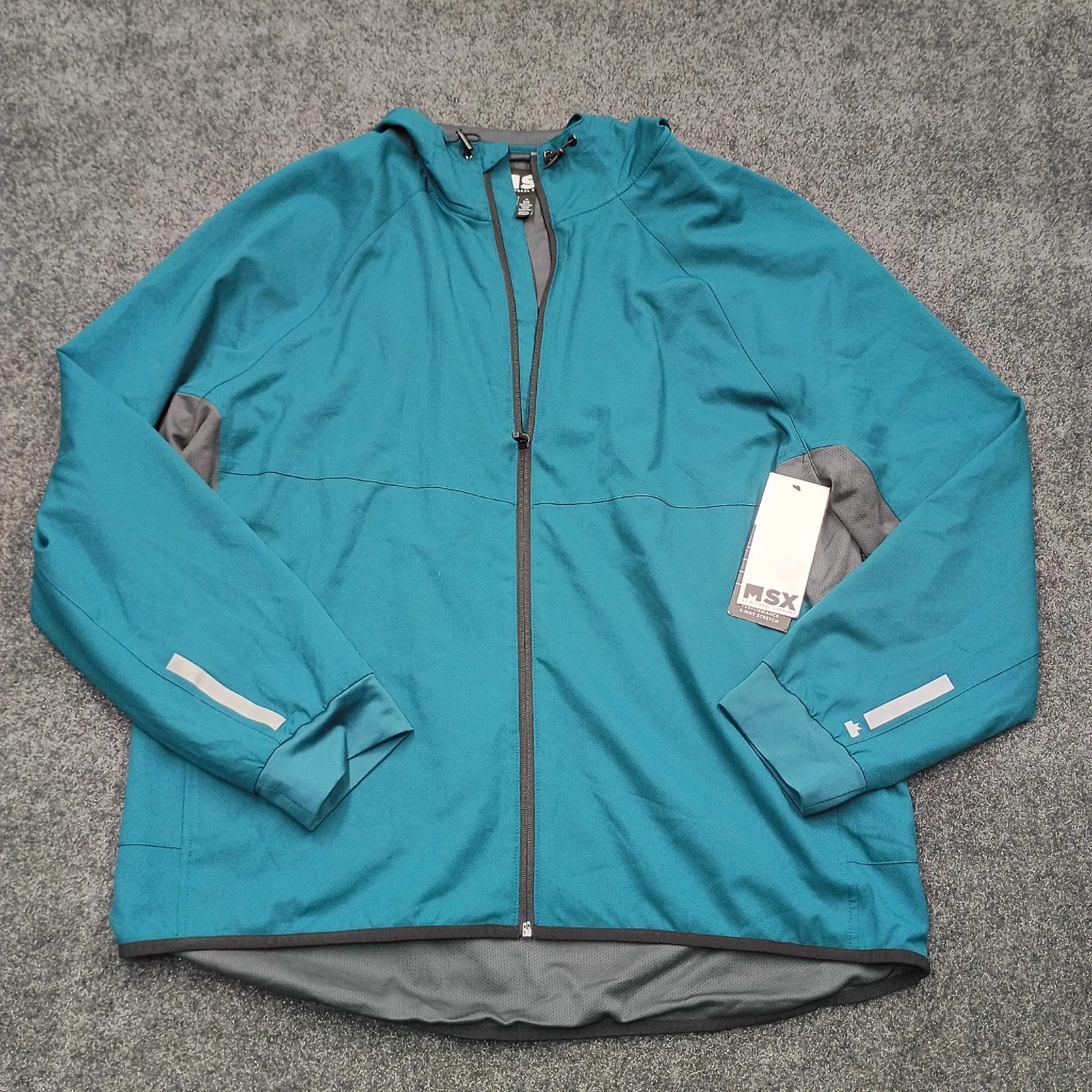 Micheal Strahan NWT Lightweight Jacket Teal Zip XL Men
Opens in a new window or tab