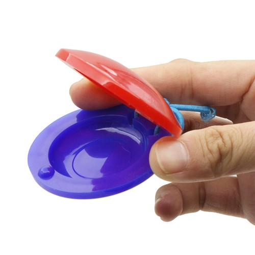 2Pcs Finger Castanets Percussion Instrument Musical Toy For Toddler Children ¦ - Picture 2 of 11