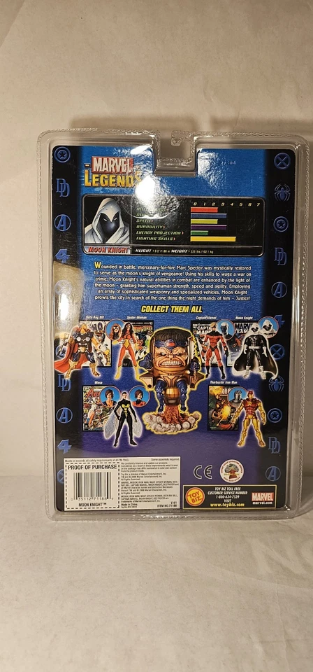 Figura de acción ToyBiz Marvel Legends Moon Knight 2006 serie MODOK de 6 pulgadas 71188 Foto 4 de 4