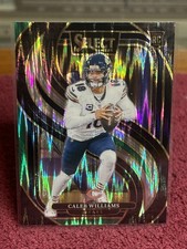 2024 Panini Select - Premier Level Caleb Williams #114 Black & Green Shock Prizm