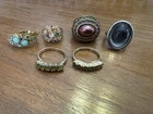 Vintage Ring Lot Costume Jewelry