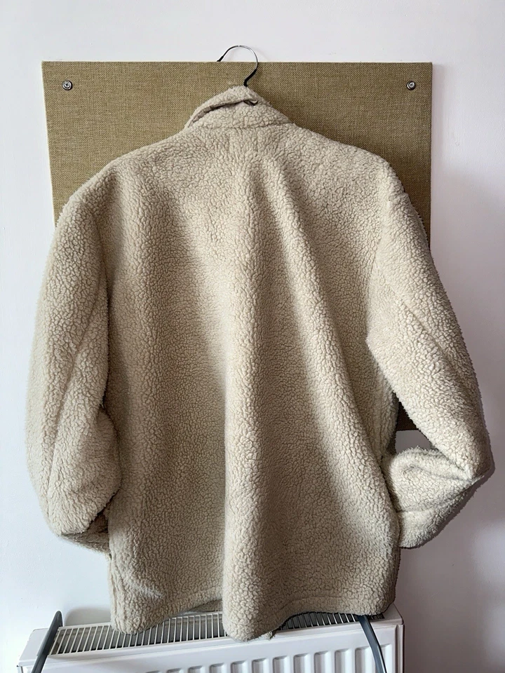 Pull&Bear Beige Sherpa Fleece - Image 2 of 2