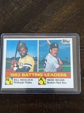 1984 Topps - League Leaders Wade Boggs, Bill Madlock #131