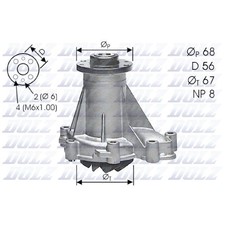 Wasserpumpe Kühlmittelpumpe für Mercedes G-Klasse W460 W461 W463 MB | 672710