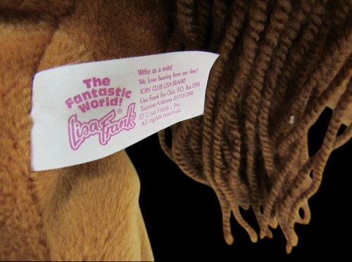 Peluche cavallo inseguitore arcobaleno Lisa Frank grande 22" vintage anni 90 country - Foto 5 di 9