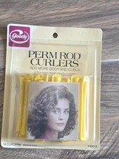 Vintage Goody Perm Rod Curlers Yellow 1982