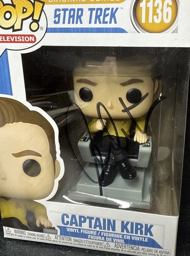 Funko Pop! Star Trek Original Series Captain Kirk William Shatner Signed JSA - Picture 2 of 8