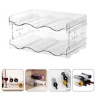  Bottle Organiser Stackable Water Storage Rack Organizer Plastic Holder