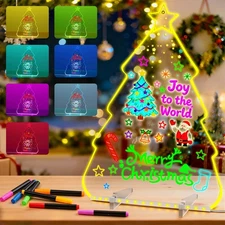 Lumiboard LED Drawing Board for Kids, Christmas Decorations Indoor Acrylic Li...