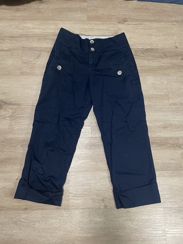 Cartonnier Hose Damen Gr. 2 Blau Anthropologie Hose Bündchen Crop Boho