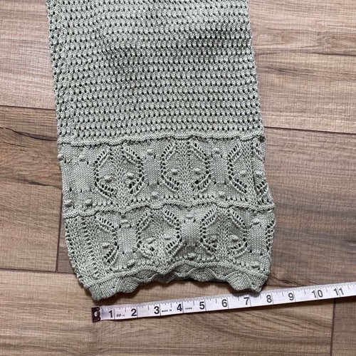 Rosa Rose Damen Strick Häkel gefütterte Pull On Hose Größe Large grün - Bild 6 von 13