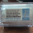 U.S. Mint American Eagle 2015 Silver NGC Gem Uncirculated 20 Coins 1 oz Each