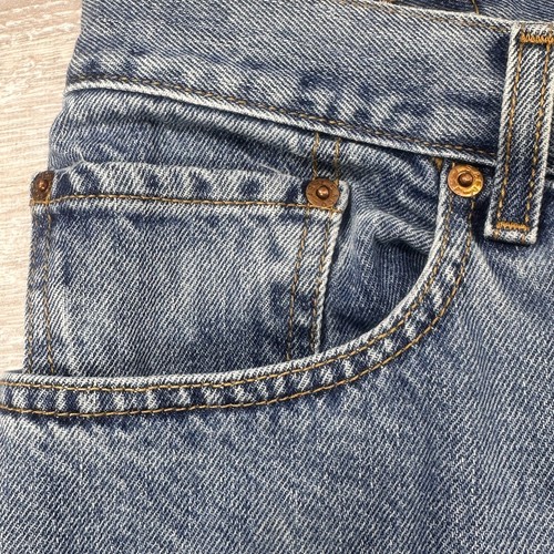 Vintage Levi's 560 Comfort Fit Jeans 5 Pocket blau Medium Wash 100 % Baumwolle Herren 46 x 30 - Bild 5 von 14