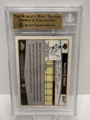 2006 Topps Chrome Maurice Jones-Drew Rookie BGS 9.5 - Picture 2 of 5
