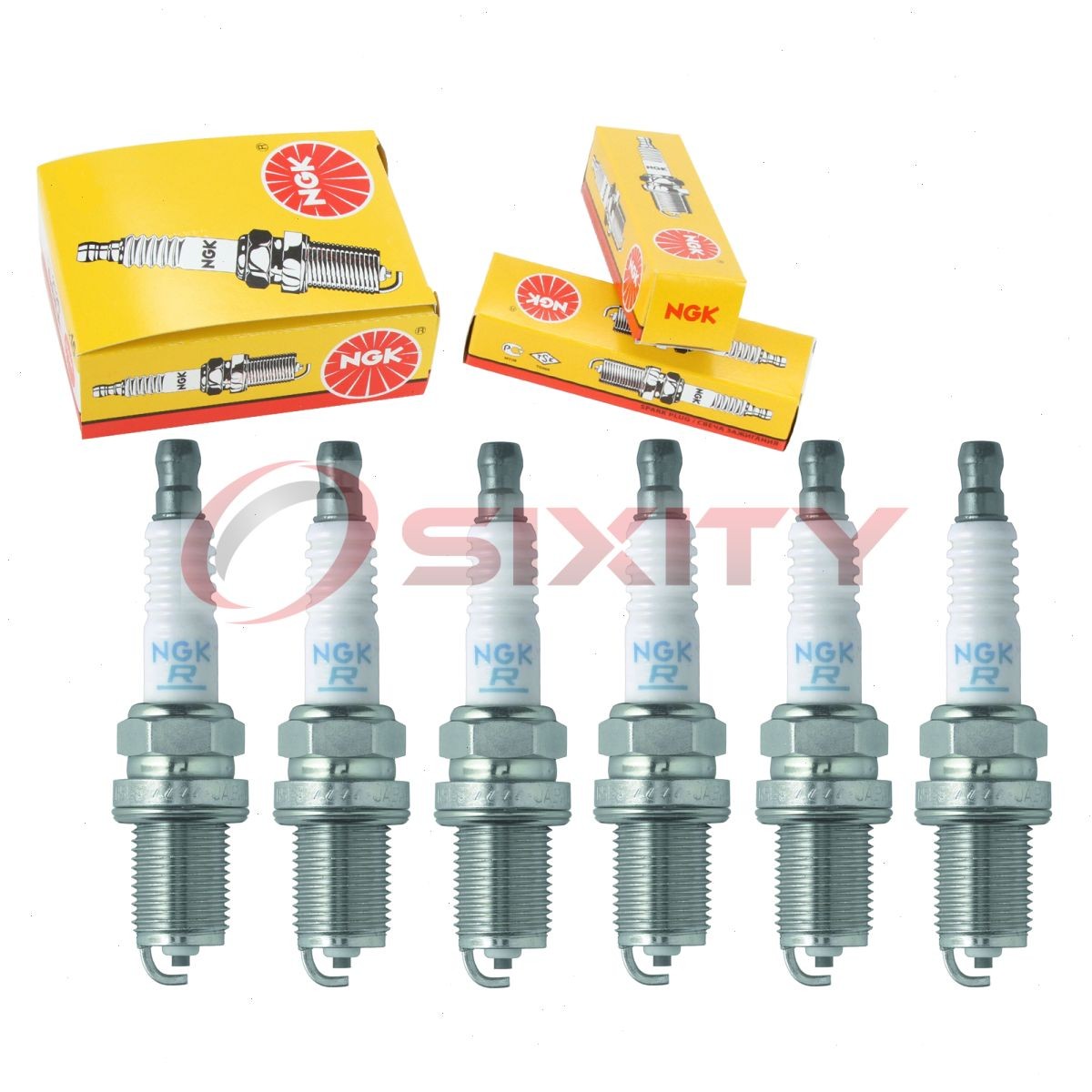 6 pcs NGK Standard Spark Plugs for 1989-1991 Sterling 827 2.7L V6 - Engine ez