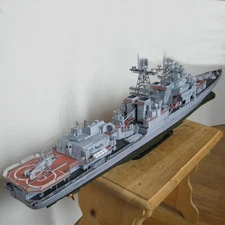 Paper model anti-submarine ship Harlin Dreadnought-class guided missile destroye