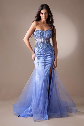 Vestido largo de concurso vestido de novia sirena de Amelia Couture 7051 - Imagen 35 de 61