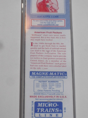 Spur N Lowell Smith AMERICAN FRUIT PACKERS "UNCLE SAM'S APPLES", Neu - Bild 7 von 7