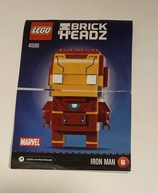 Lego 41605 41590 BrickHeadz Iron Man 1 & Thanos Complete with Instructions