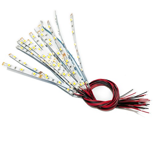 10 X Pre Wired White Strip 6 LED LED Light Self-adhesive Flexible 12V~18V AU - Picture 4 of 32
