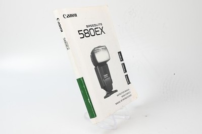 Canon 580EX Speedlite Instruction Manual #G258