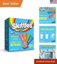 Zero Sugar Skittles Tropical Drink Mix Sticks - Perfect for On-the-Go Hydration