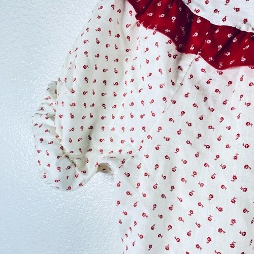 Juego de pijama vintage con volantes a lunares - rojo y blanco - Imagen 8 de 12
